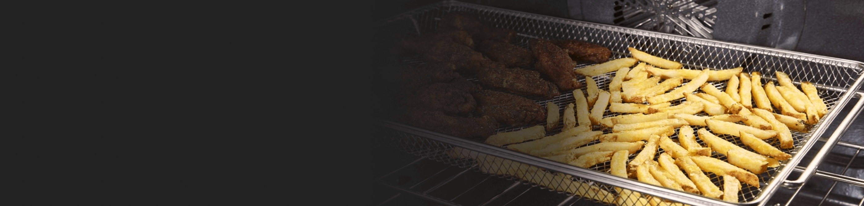 French fries in an air fryer basket