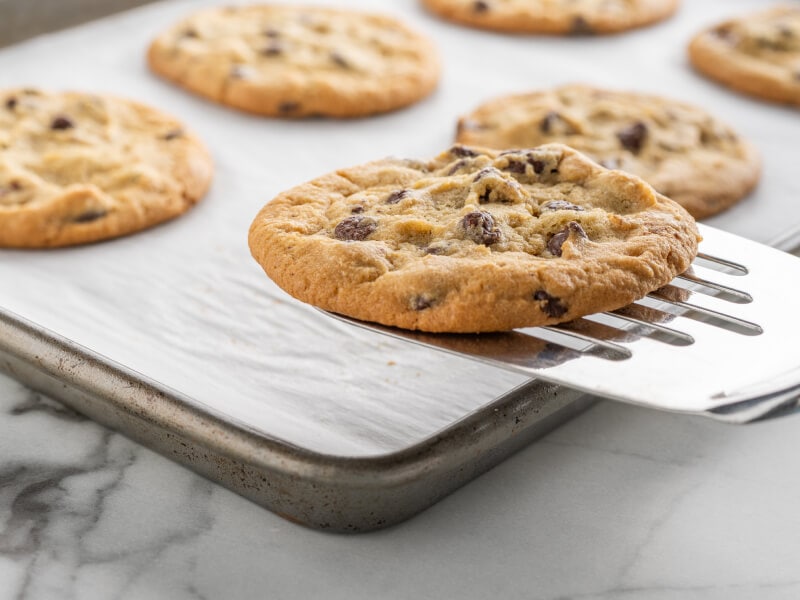 Cookies on parchment paper Cookies on parchment paper