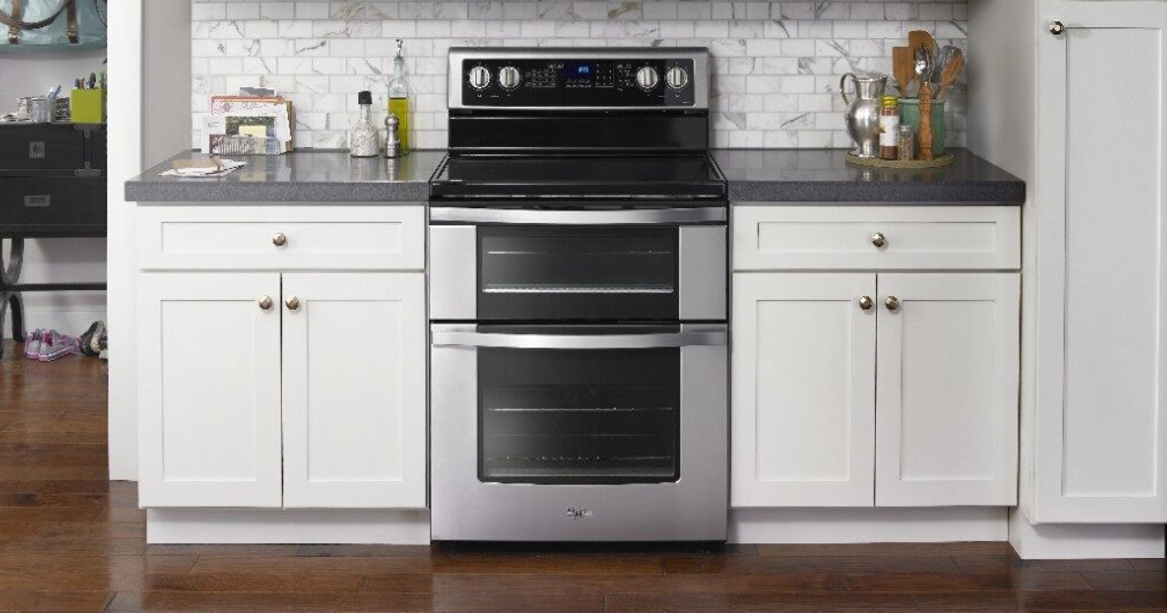 gas range with french door oven