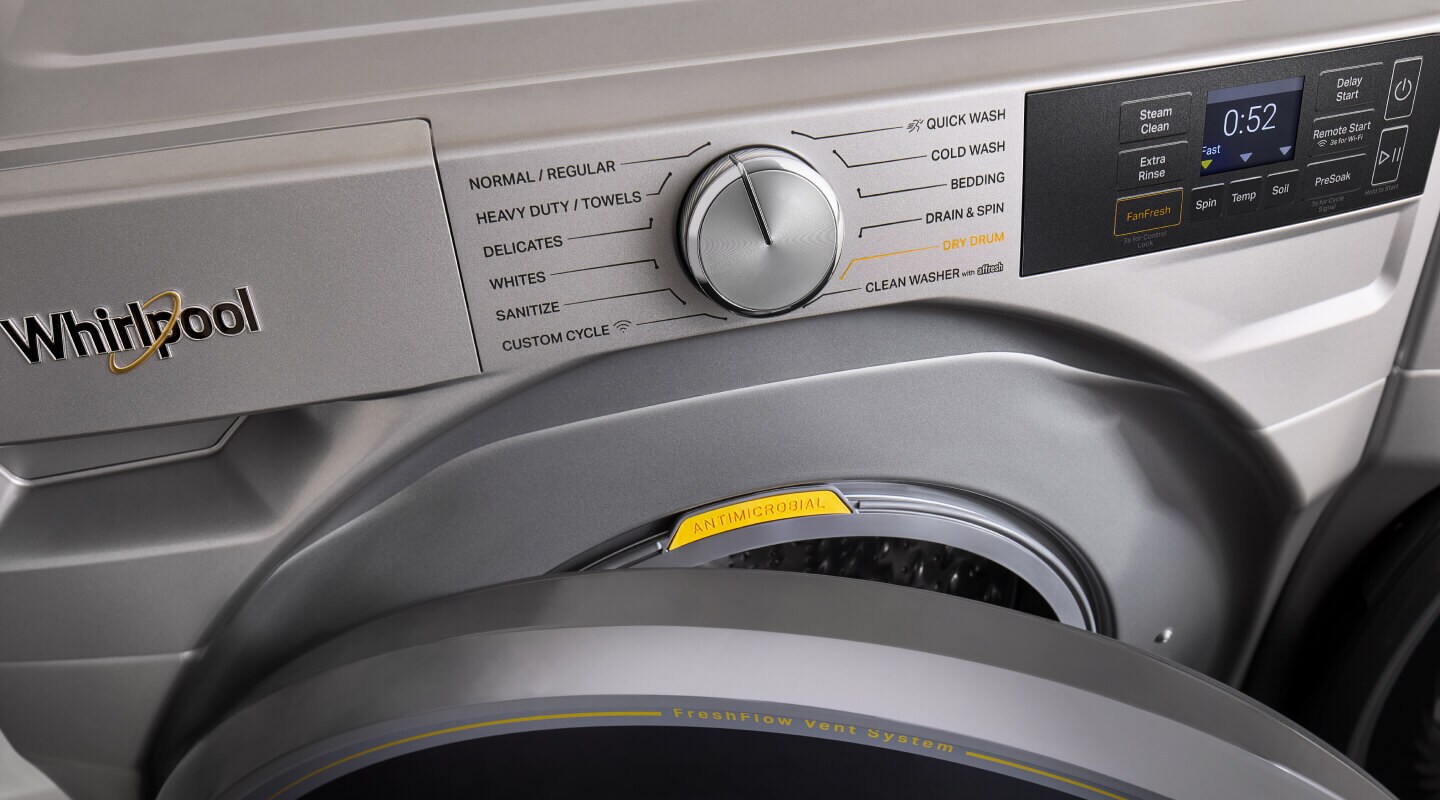 Whirlpool® Front Load Washer control panel