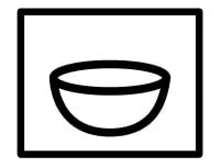 Bowl in box icon