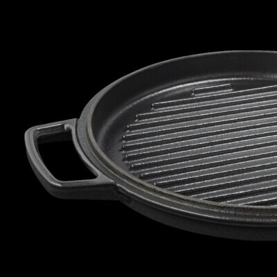 A cast iron pan