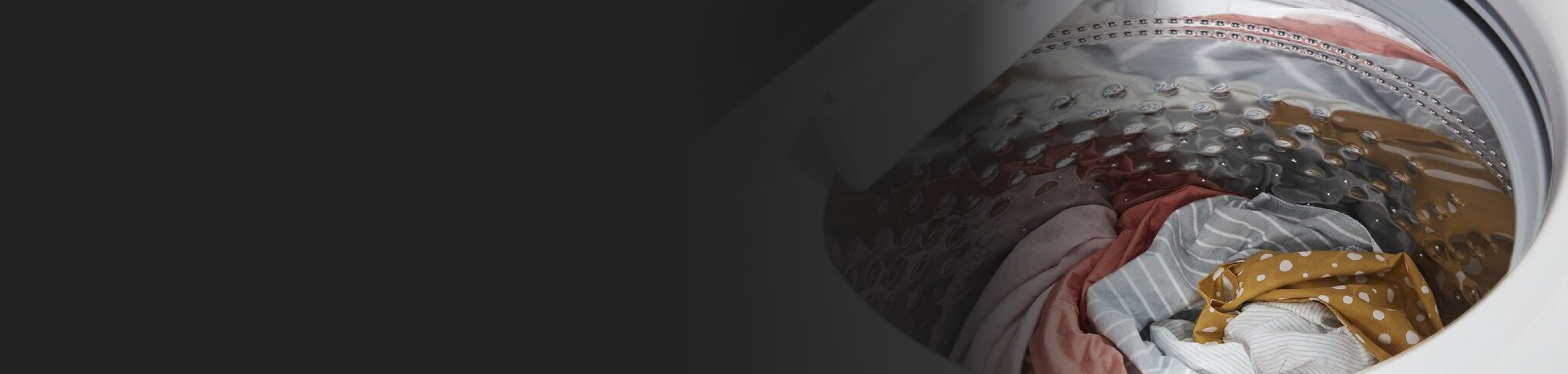 Clothing in washing machine