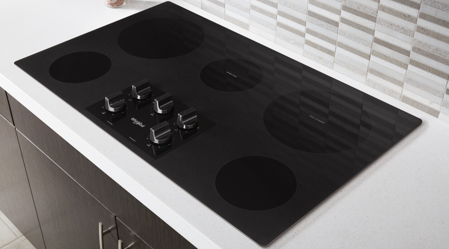 A Whirlpool® Electric Cooktop