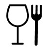 Wine glass and fork icon