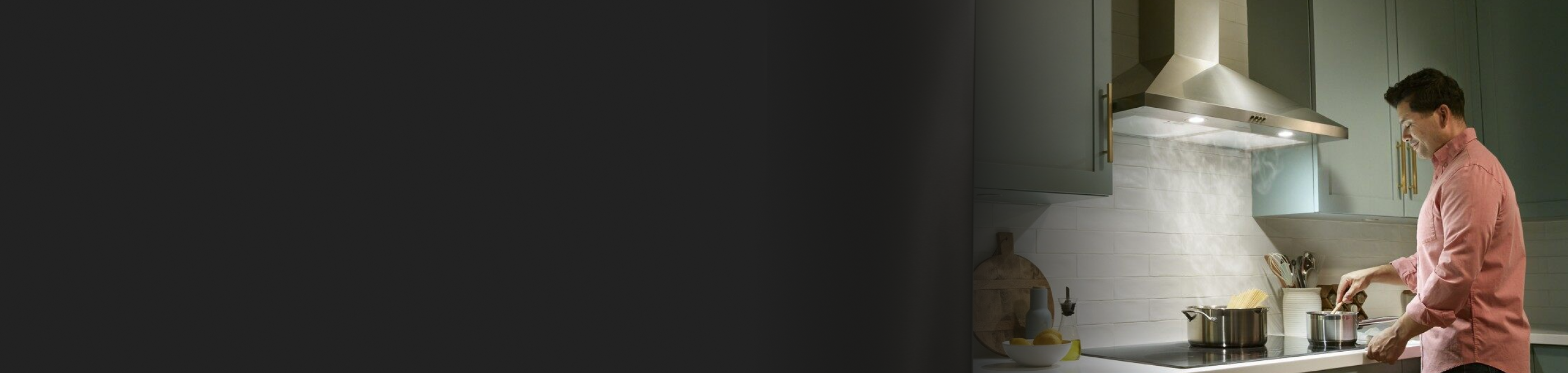 Kitchen with green cabinets