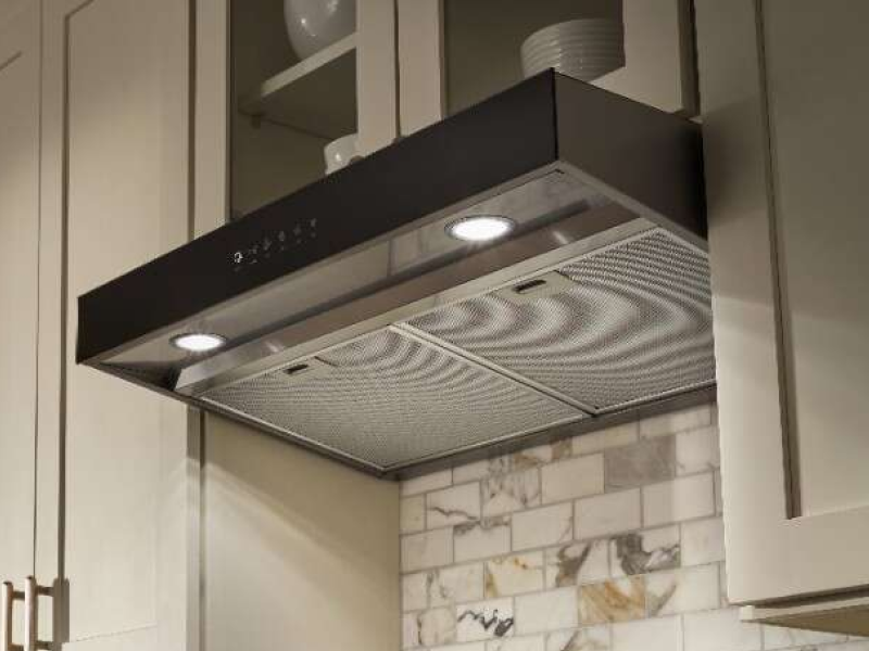 Whirlpool® ductless vent hood in a modern kitchen Whirlpool® ductless vent hood in a modern kitchen