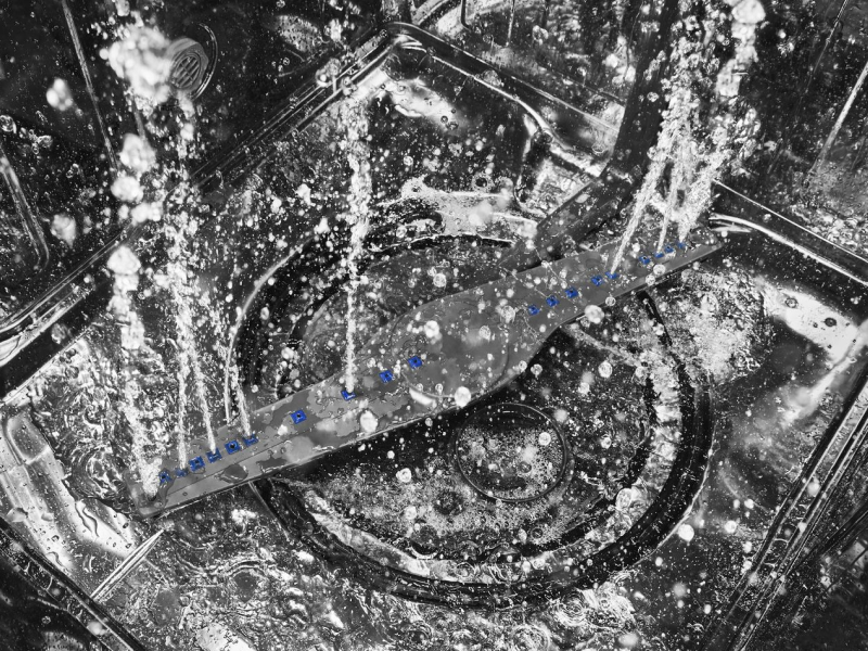 An active dishwasher cycle