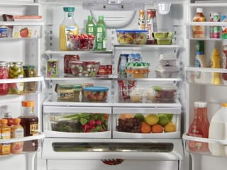 Open side-by-side refrigerator