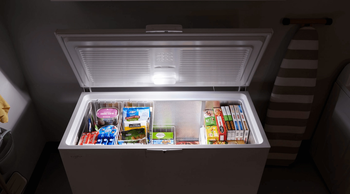 Open chest freezer Open chest freezer