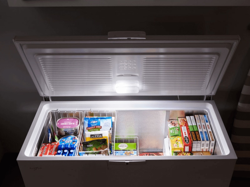 Open chest freezer Open chest freezer