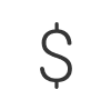 Dollar sign icon