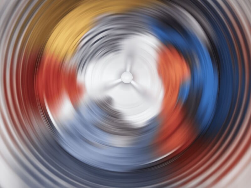 Clothing blurred while spinning during wash cycle Clothing blurred while spinning during wash cycle