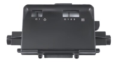 A range hood control panel