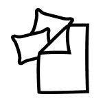 Bed and linen icon