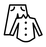 Dress clothes icon