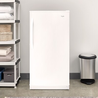 White Whirlpool® upright freezer