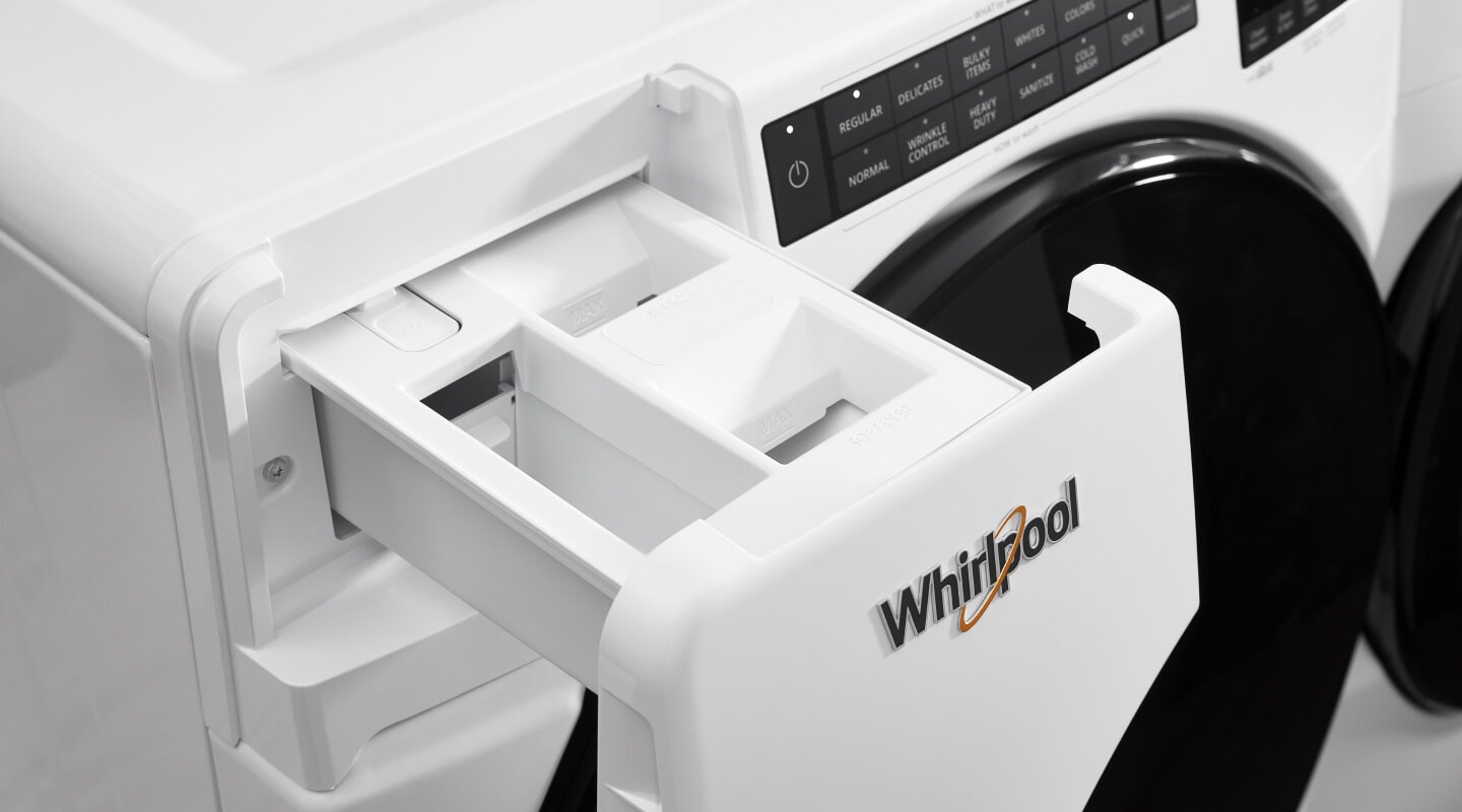 Whirlpool® laundry detergent dispenser Whirlpool® laundry detergent dispenser