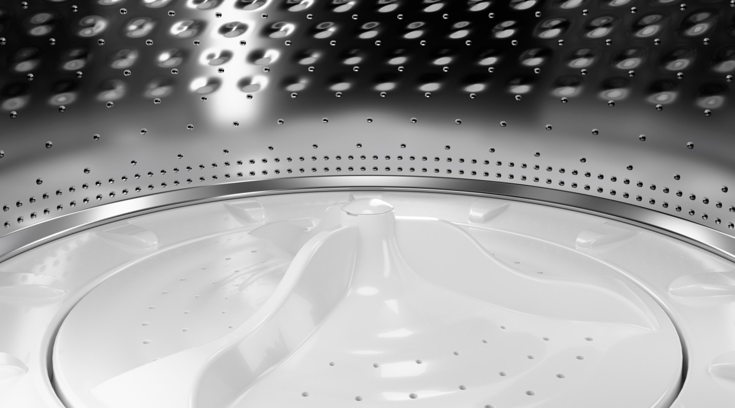 Inside of a washer drum