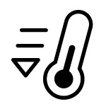 Reduce heat icon