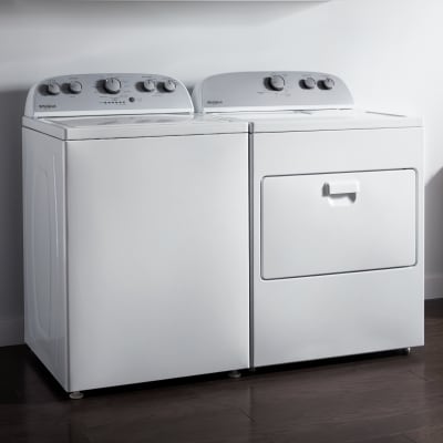 White Whirlpool® Top Load Laundry Set