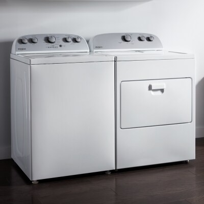 White Whirlpool® Top Load Laundry Set
