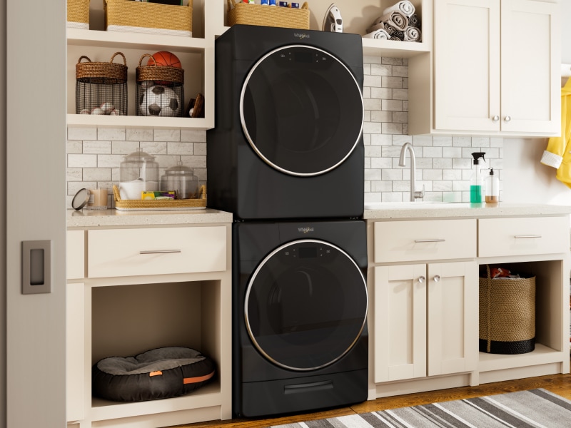 Stacked washer and dryer Stacked washer and dryer