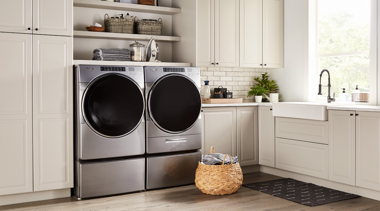 Washer and dryer set in laundry room Washer and dryer set in laundry room