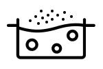Salted boiling water icon