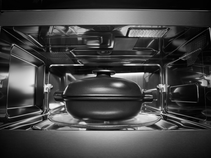 Container in oven Container in oven