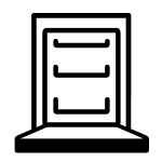 Open dishwasher icon