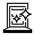 Clean dishwasher icon