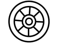 Roller shaft icon