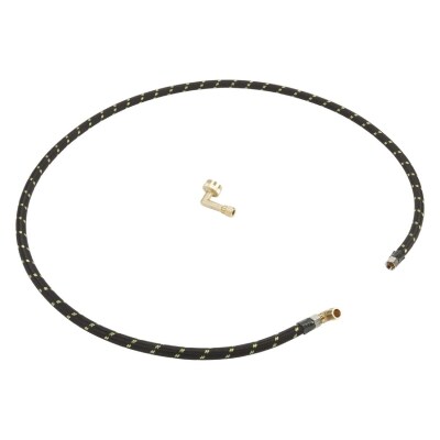 A water supply line against a white background