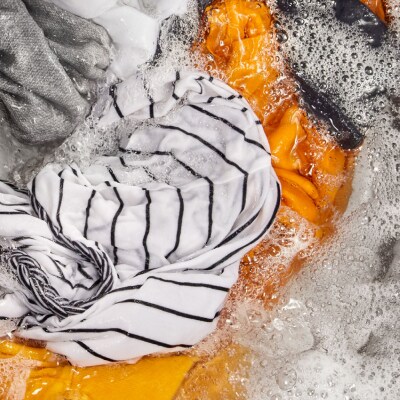 Clothes soaking in a Whirlpool® Washing Machine