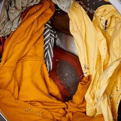 Clothes in a pile
