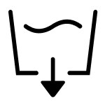 Draining water icon
