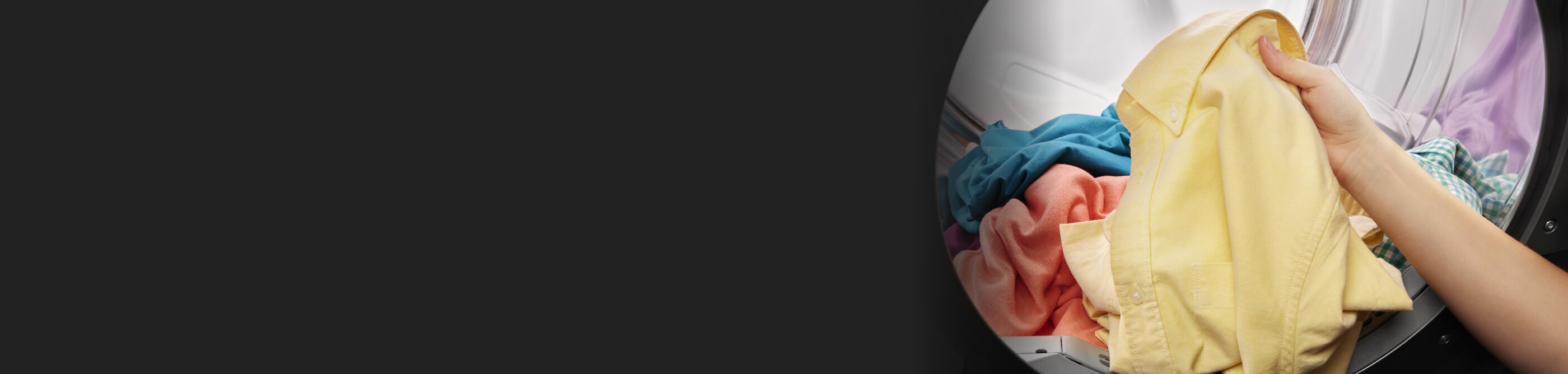 Person holding laundry