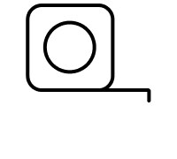 Measuring tape icon