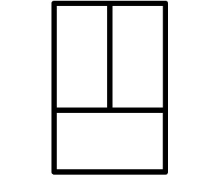 Icon of a french door refrigerator Icon of a french door refrigerator