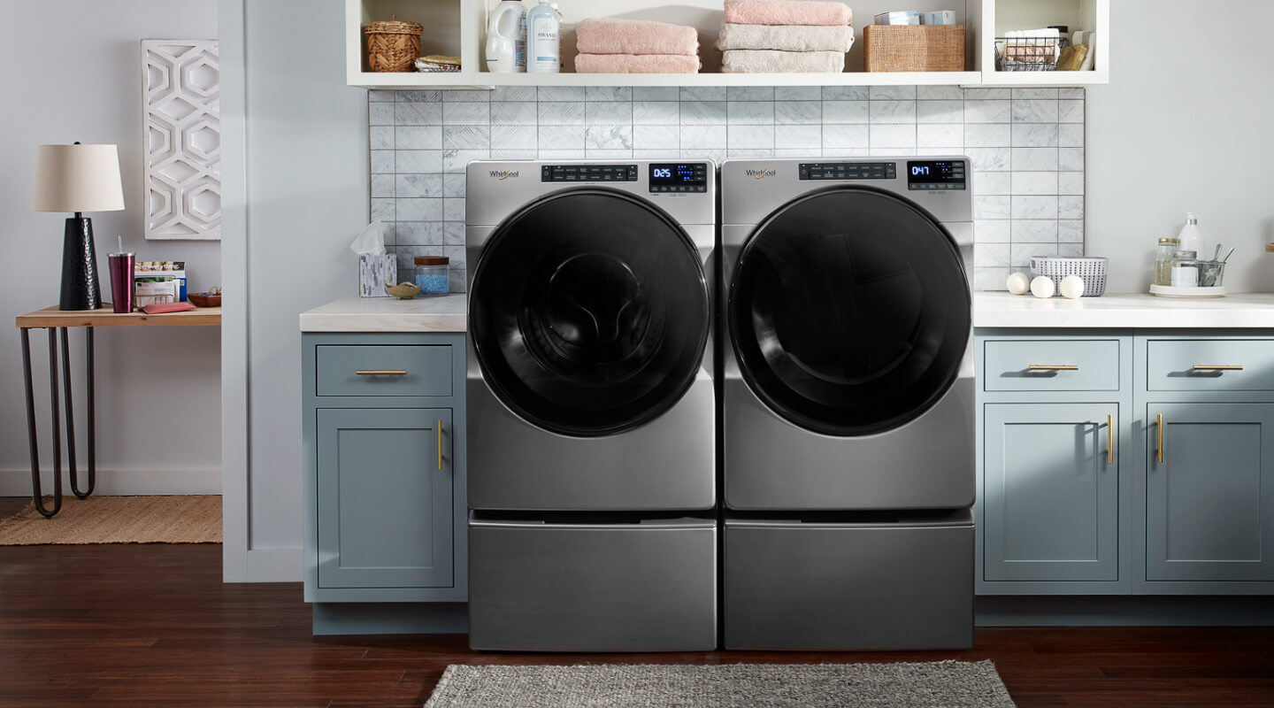 A matching Whirlpool® Washer and Dryer Set
