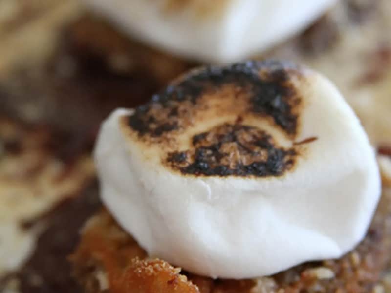 A roasted marshmallow A roasted marshmallow