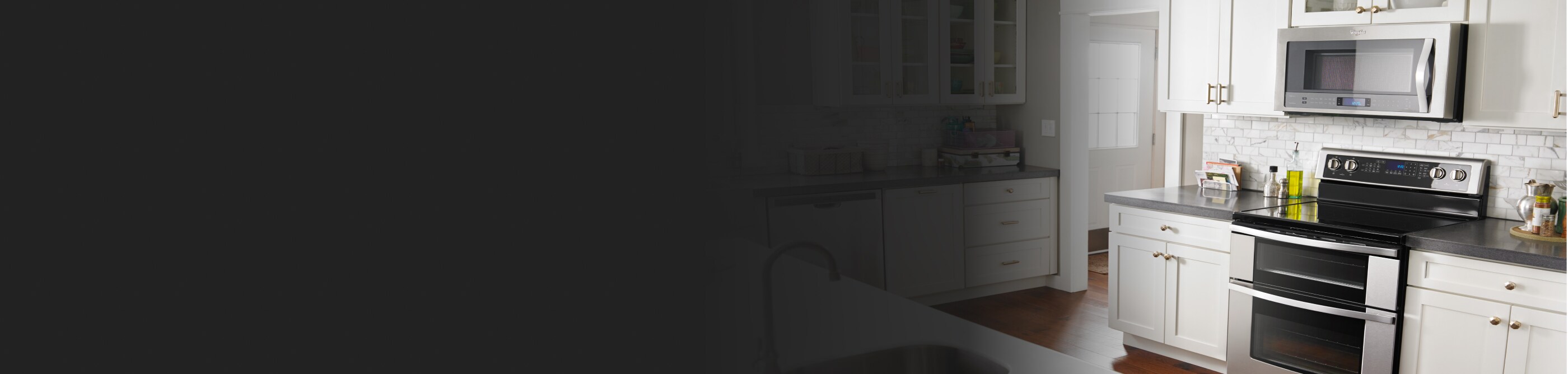 Various stainless steel appliances in a modern kitchen