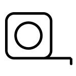 Measuring tape icon