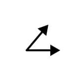 45 degree arrows