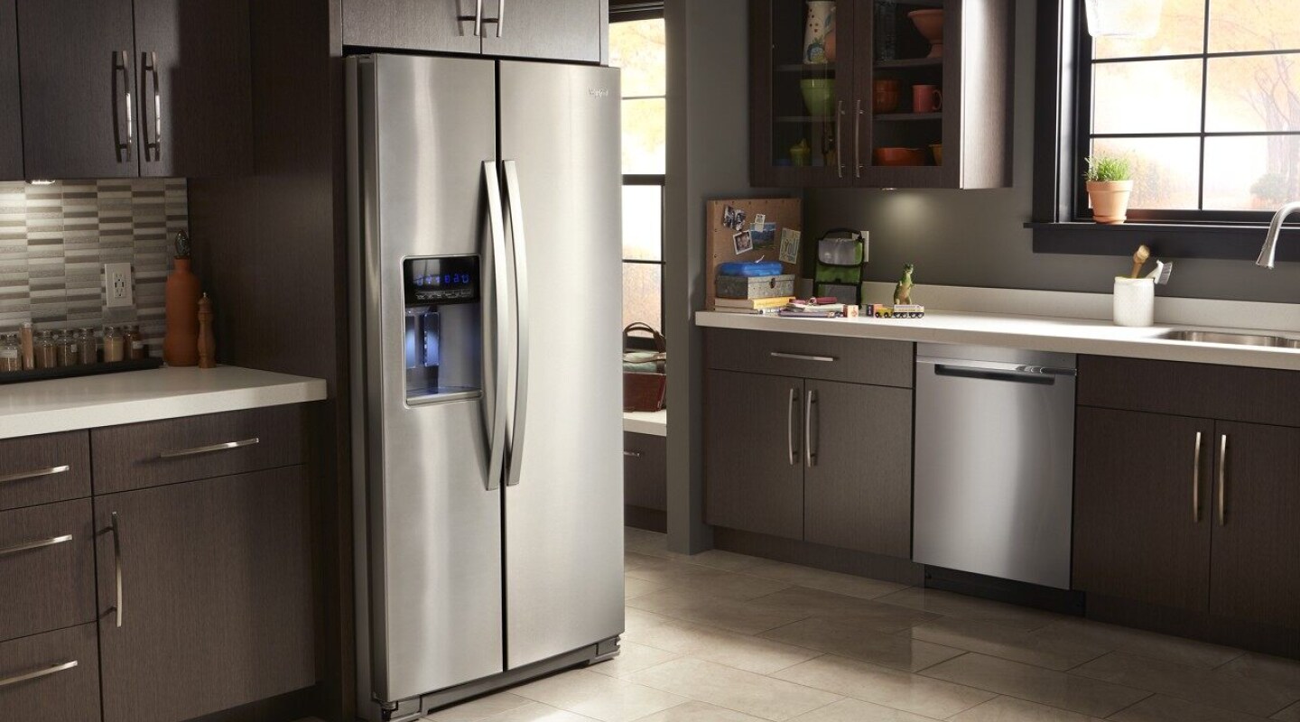 Whirlpool® appliances in a modern kitchen