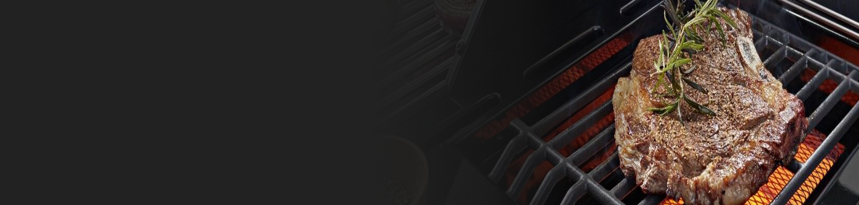 A garnished steak cooking over a grill