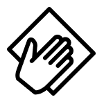 Hand wiping icon