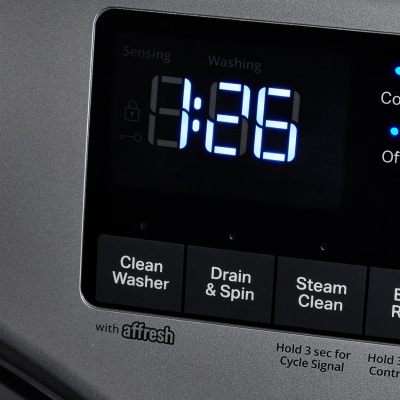 Washer control panel