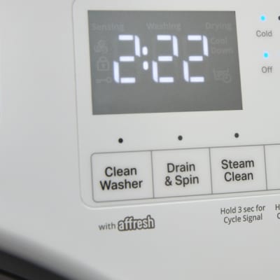 Washer control panel